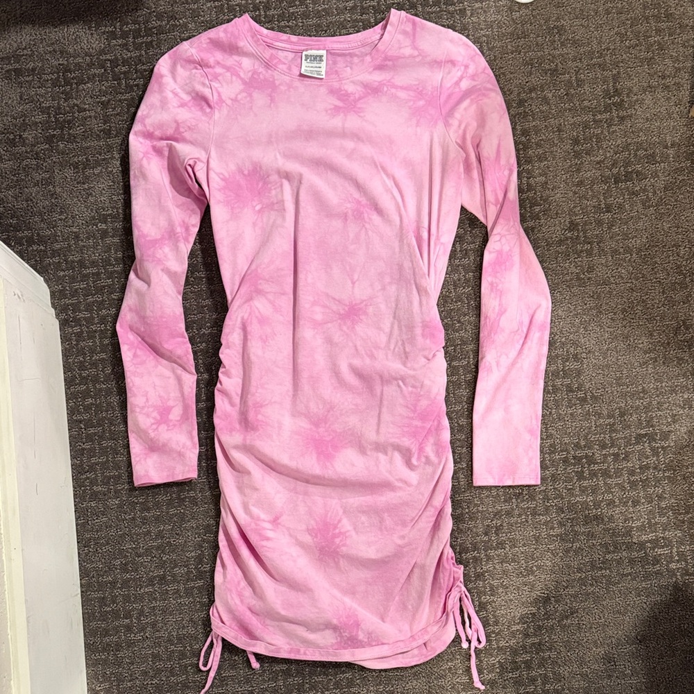 PINK Victoria's Secret Light Pink Tie-Dye Top
